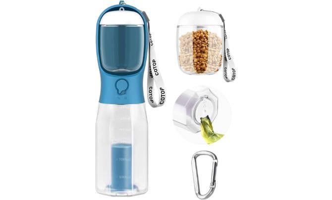 COTOP Dog Water Bottle Review – Best All-in-One Dog Water Bottle for Walking, Hiking, and Travel