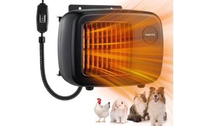 Dreyoo Dog House Heater with Thermostat