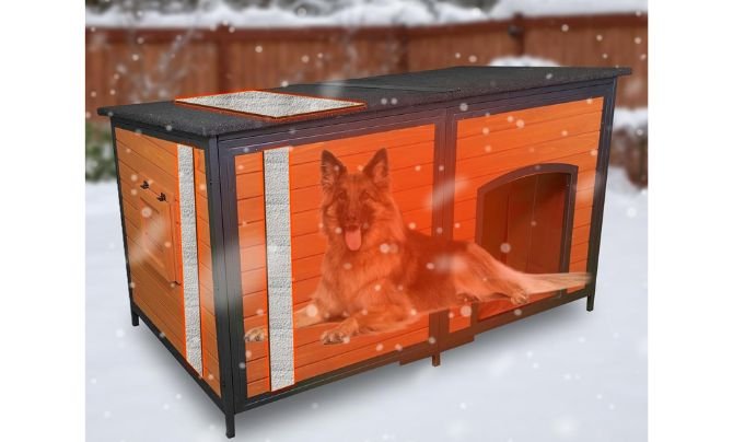 FunXplore XL Outdoor Insulated Dog House