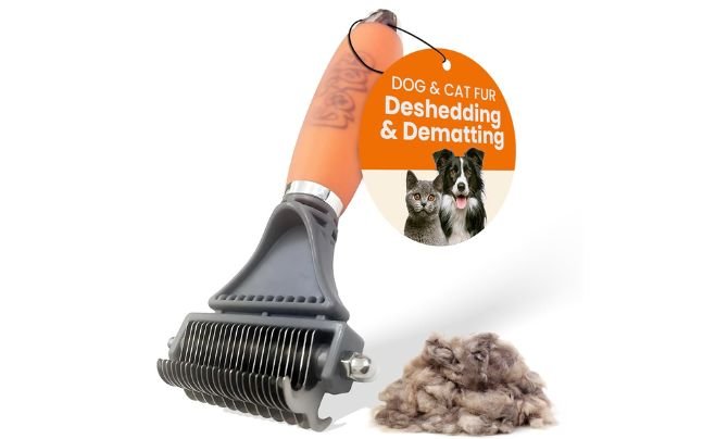 GoPets 2-Sided Dematting & Deshedding Comb