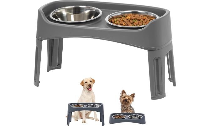 IRIS USA Elevated Dog Bowls