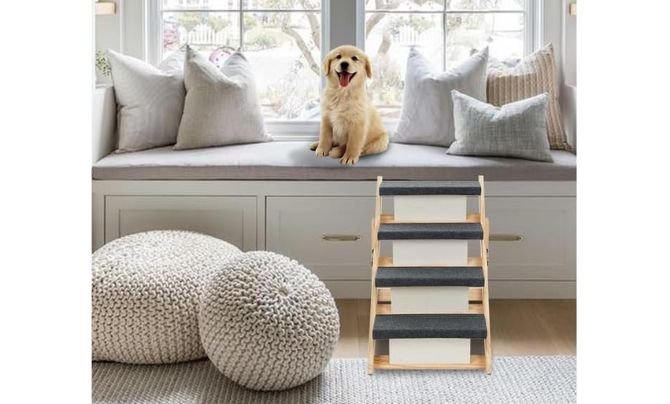 MEWANG Wood Pet Stairs & Ramp Review