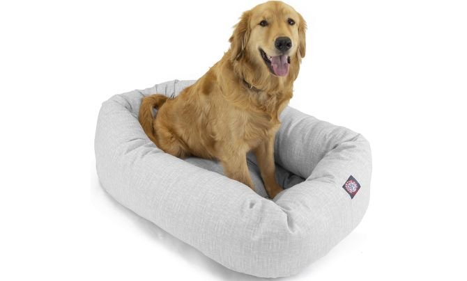 Majestic Pet 40-Inch Bagel Calming Dog Bed