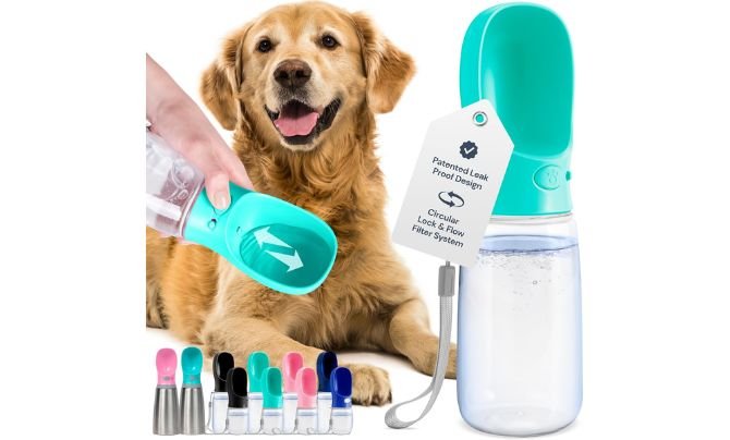 MalsiPree Portable Dog Travel Bottle (19 oz, Blue) Review