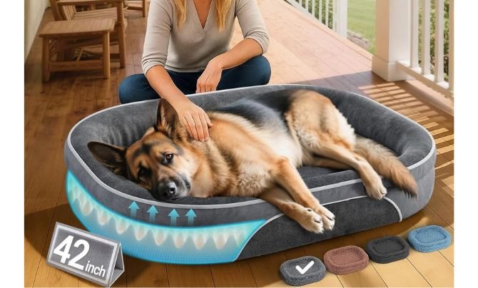 OhGeni Orthopedic Big Dog Couch Pet Sofa