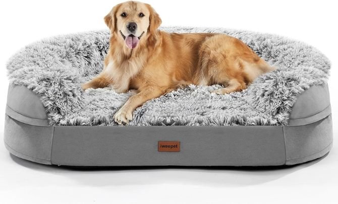 iweepet 3.7-Inch Thickened Orthopedic Dog Bed