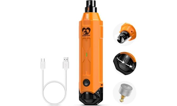 Casfuy 6-Speed Dog Nail Grinder