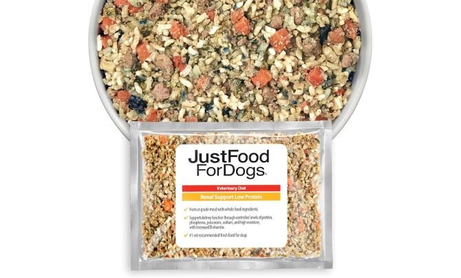 JustFoodForDogs Renal Support Low Protein Dog Food Review – Fresh Frozen Human-Grade Formula for Kidney Health
