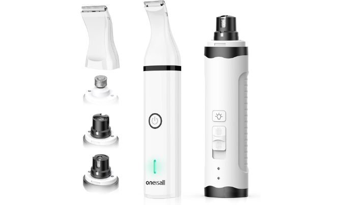 oneisall Dog Nail Grinder & Paw Trimmer Kit