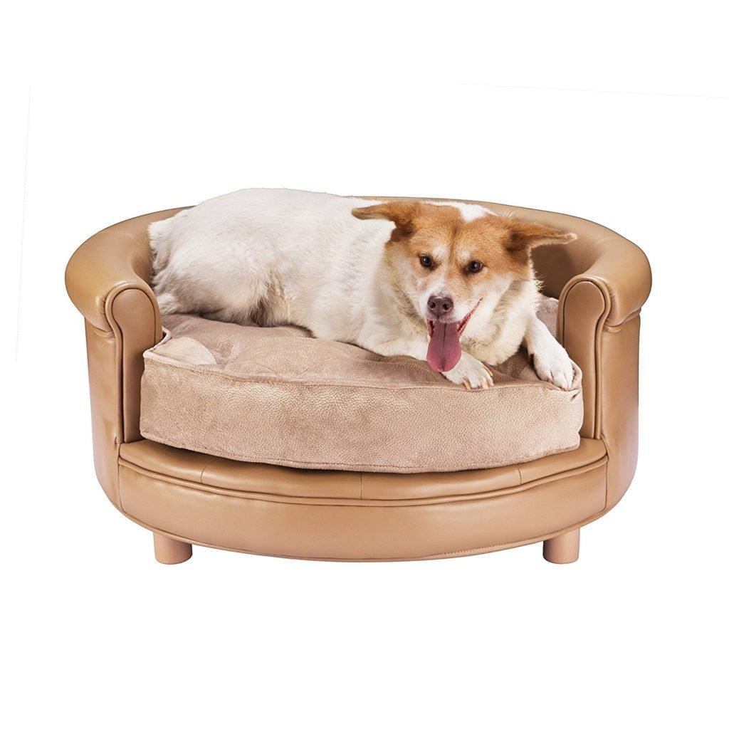 best leather dog beds