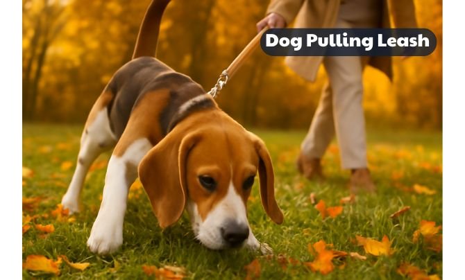 Dog Pulling Leash