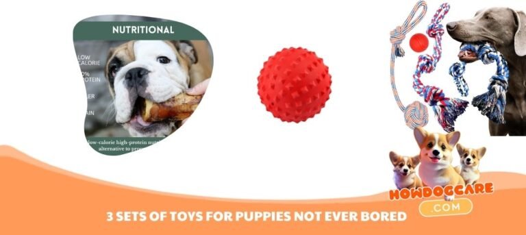 3 SETS OF TOYS FOR PUPPIES NOT EVER BORED