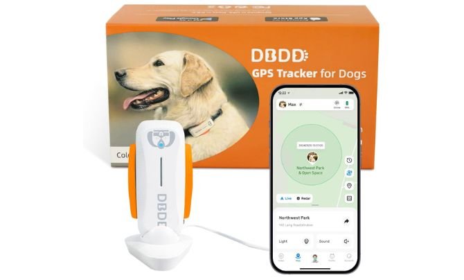 DBDD Dogs GPS Tracker, Pet GPS Location Tracker with Collar