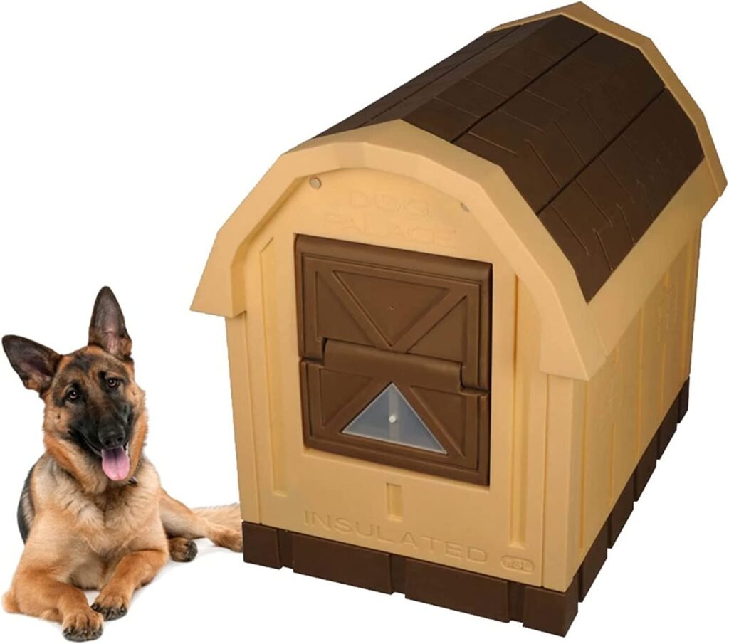 ASL Solutions Foam (Styro/EPS) Insulated Dog Palace, Standard, Brown