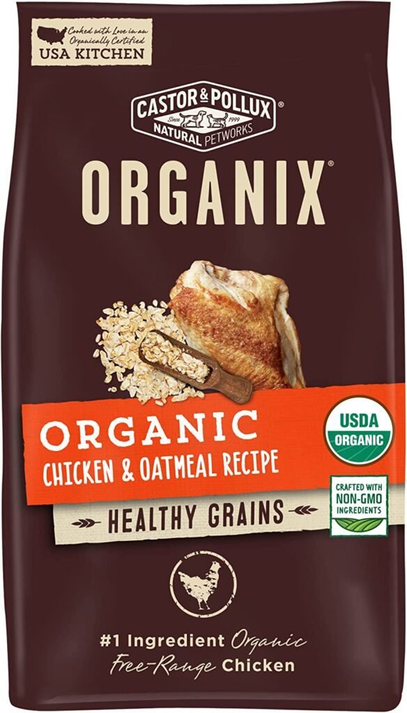 Castor and Pollux ORGANIX Organic Dog Food, Chicken and Oatmeal Recipe Dry Dog Food