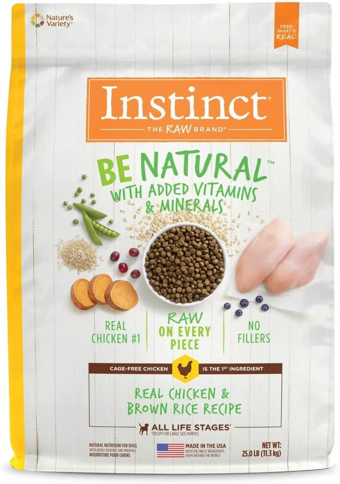 Instinct Be Natural Real Chicken & Brown Rice Recipe Natural, 25 lb. Bag