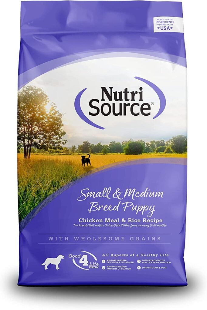 NutriSource Puppy Food, Made with Chicken Meal and Rice, 30LB