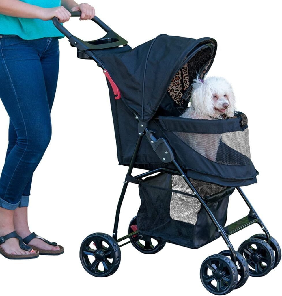 Pet Gear No-Zip Happy Trails Lite Pet Stroller for Cats/Dogs, 4 Colors