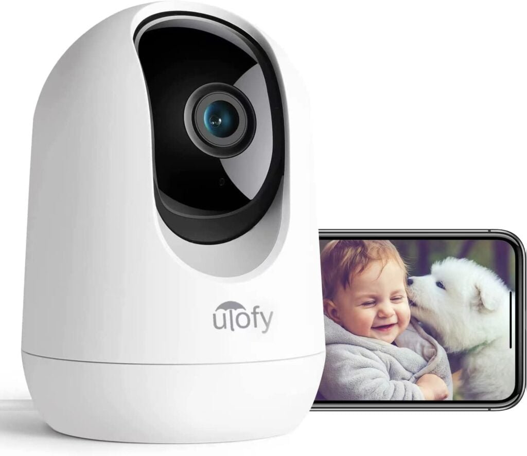 ULOFY 360° Pet Camera with Phone App, Indoor Security Camera for Baby/Dog