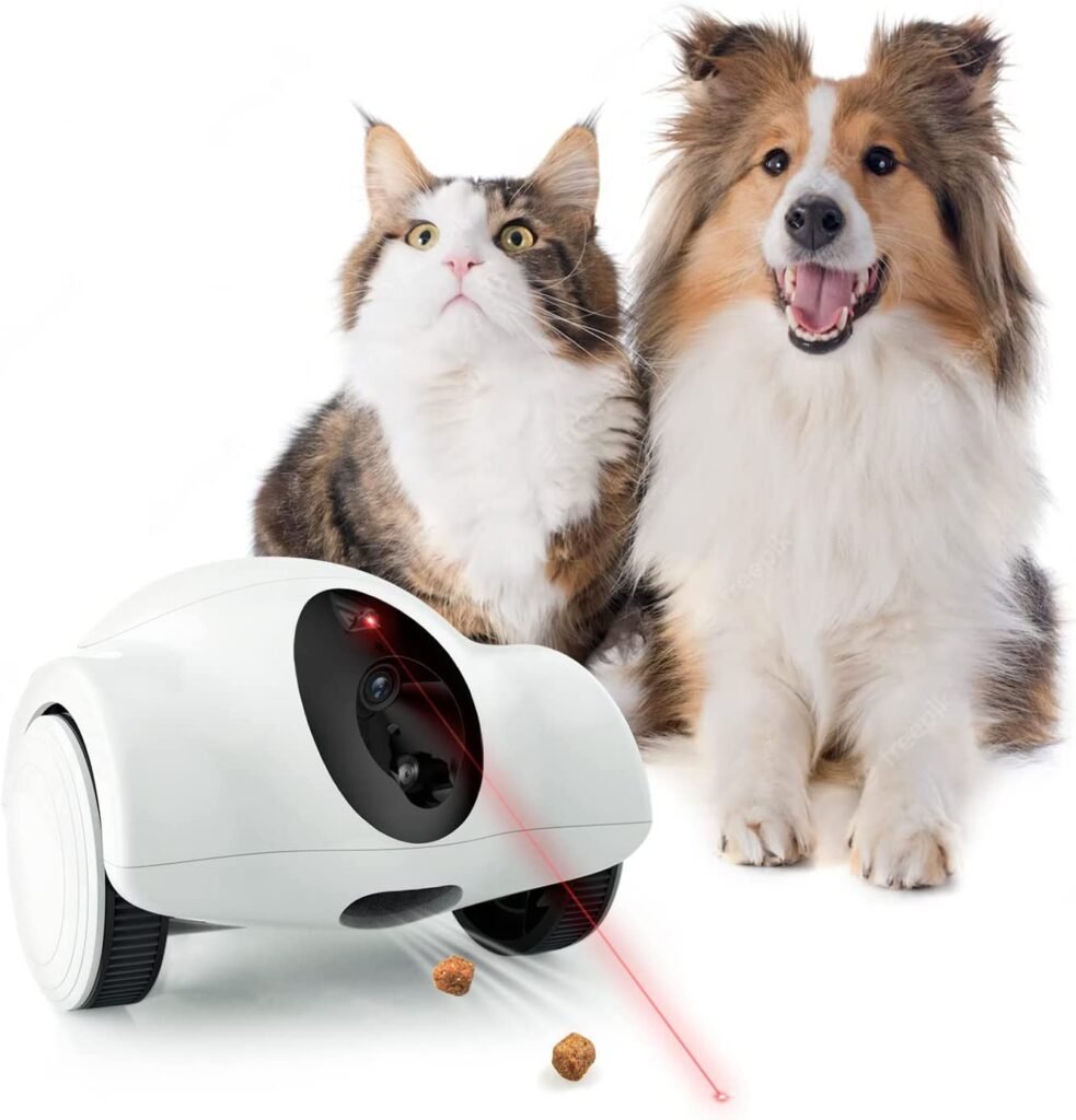 Youpet Dog Camera, 15 Days Long Standby Pet Robot for Dog Treat Camera, 1080P Full HD Dog Camera with Phone APP