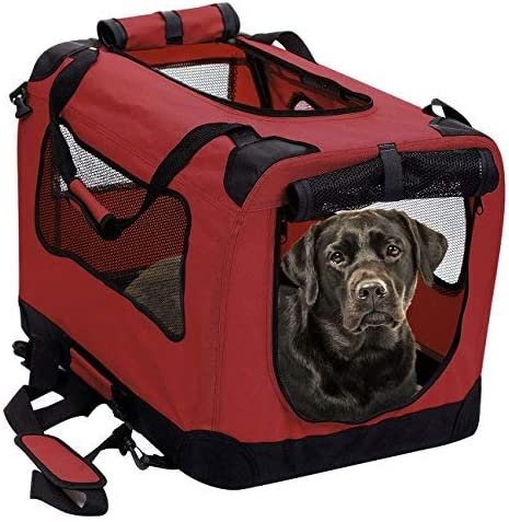 2PET Foldable Dog Crate - Soft, Easy to Fold & Carry Dog Crate for Indoor & Outdoor Use