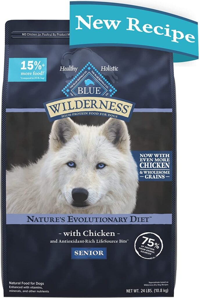 Blue Buffalo Wilderness High Protein Natural Senior Dry Dog Food Plus Wholesome Grains
