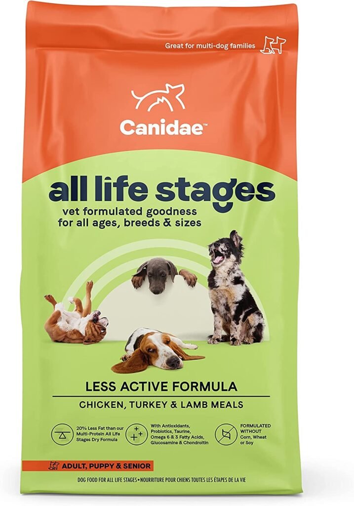 Canidae All Life Stages Premium Dry Dog Food for Less Active Dogs