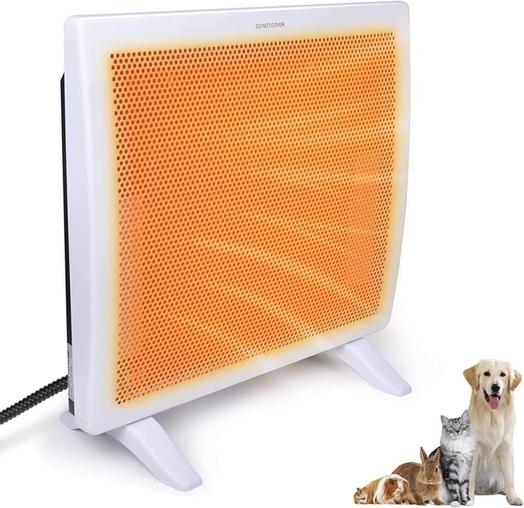 Clawsable Large Dog House Heater with Thermostat