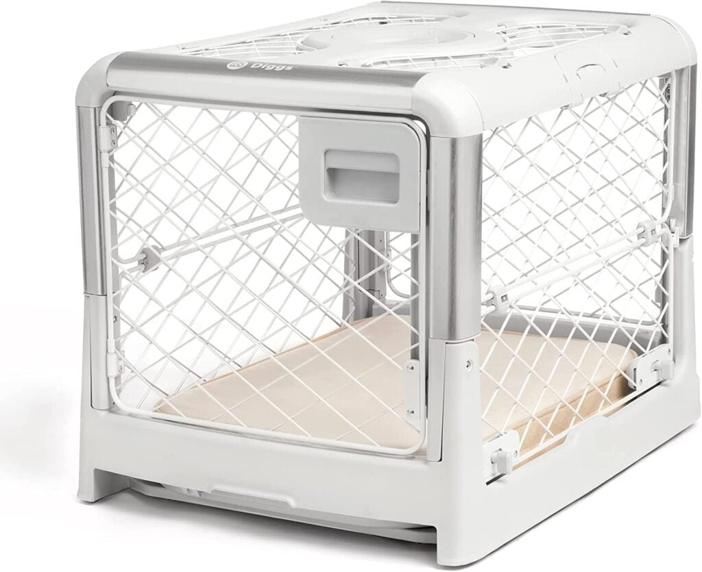 Diggs Revol Dog Crate, Travel Dog Crate for Medium Dogs and Puppies