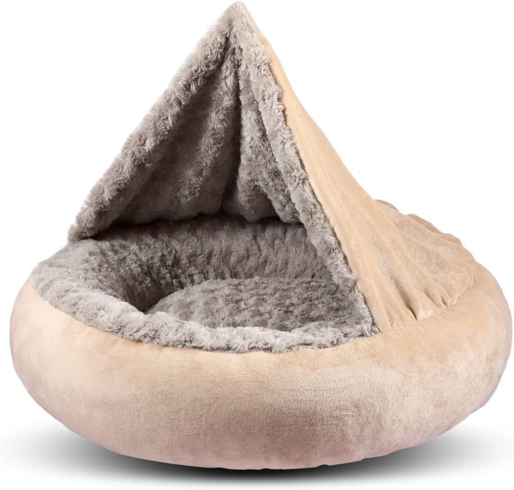 GASUR Small Dog Bed & Cat Bed - Cozy Comfort and Calming Design