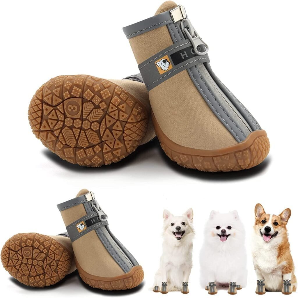 Hcpet Dog Shoes for Small Dogs Boots for Winter Snow Hiking Booties