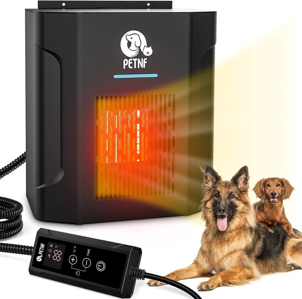PETNF Dog House Heater with Thermostat, 300W Safe Dog Heaters for Outside Dog House