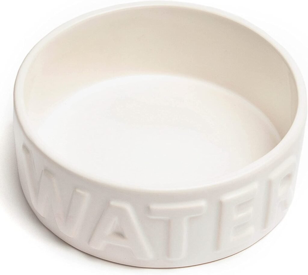 Park Life Designs Pet Bowl Classic Water (Small, White)