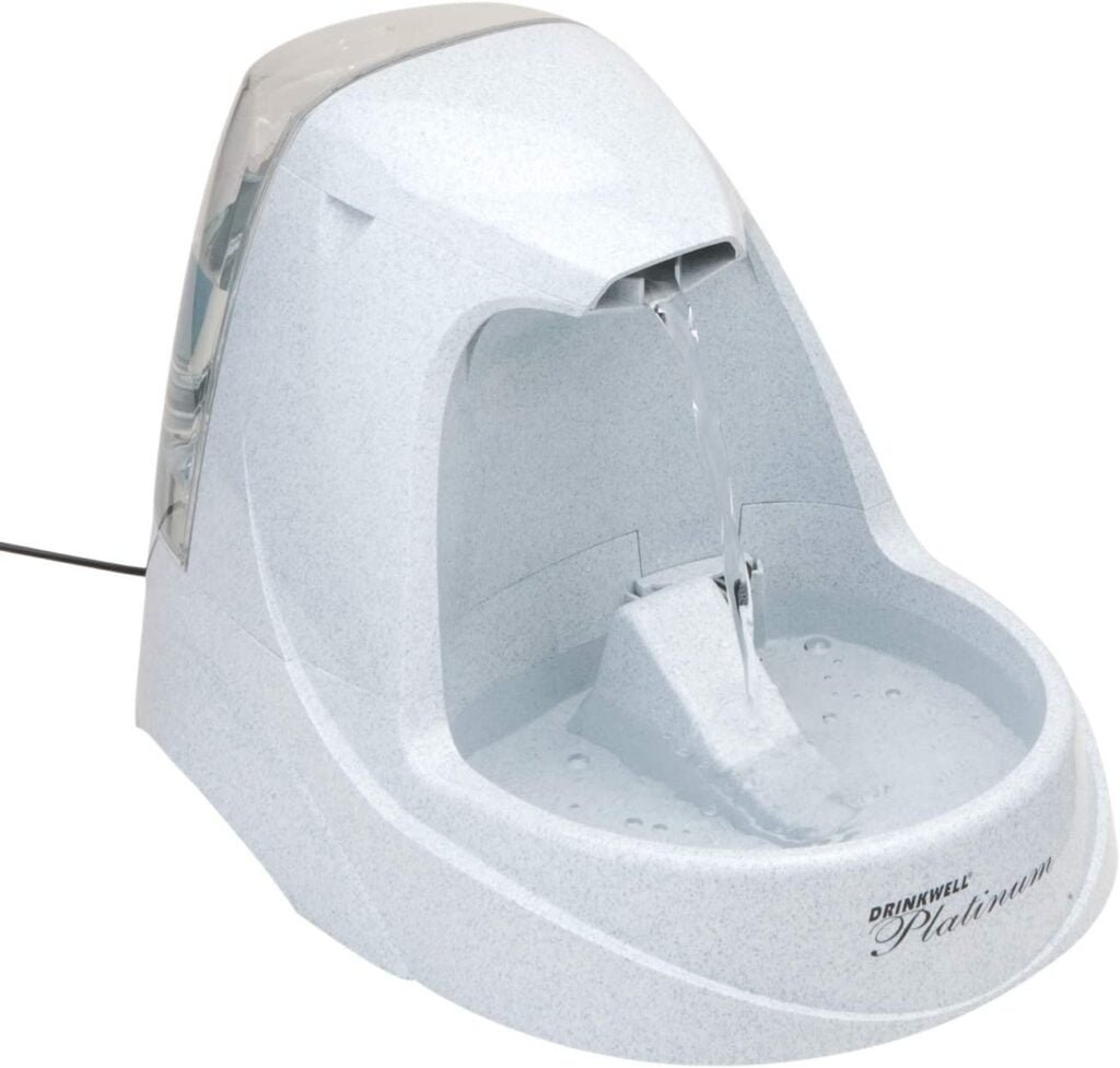 PetSafe Drinkwell Platinum Pet Fountain - The Best Dog Water Fountain for Cats and Small to Medium Dogs