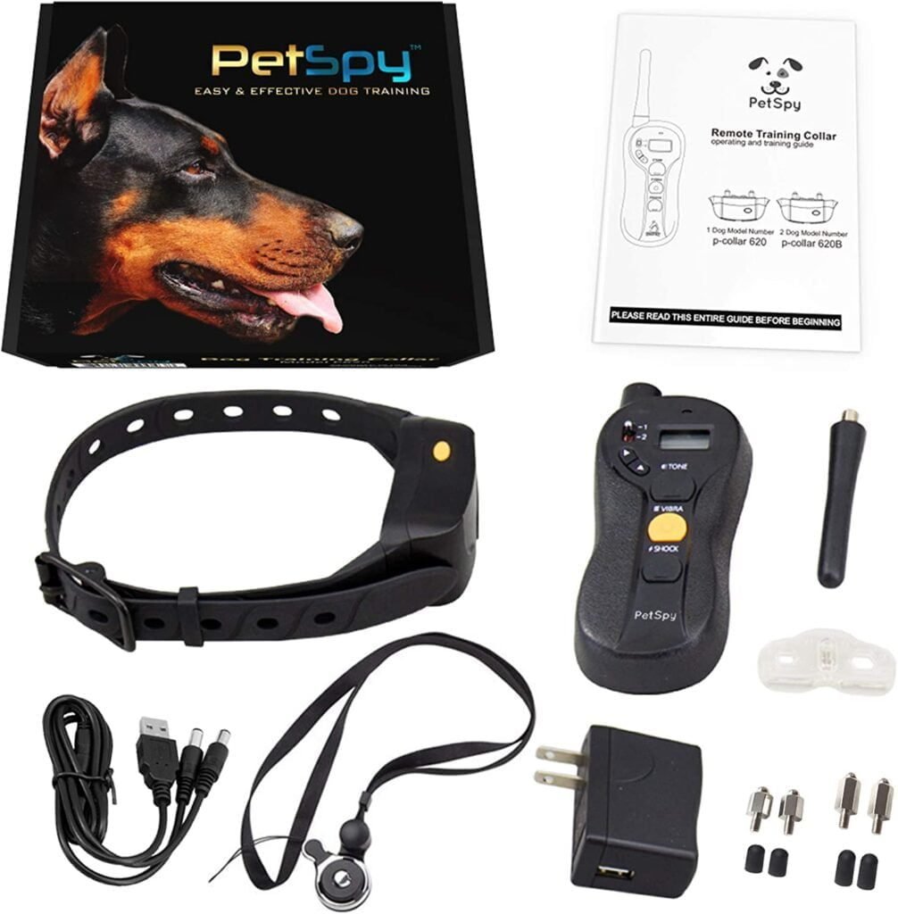 PetSpy P620 Dog Training Shock Collar - Remote Trainer E-Collar