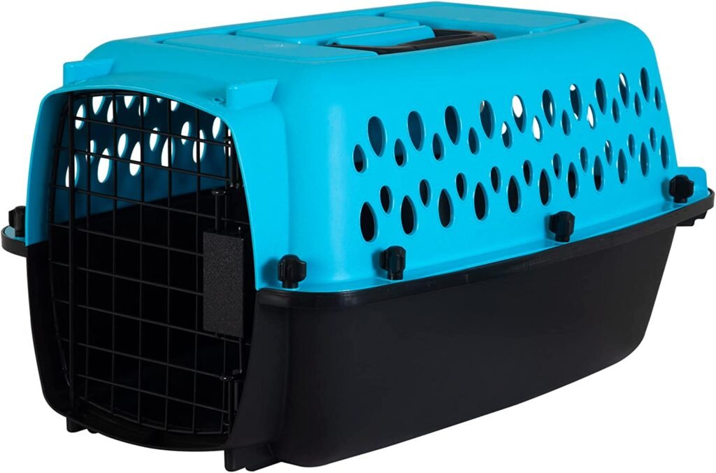 Petmate Pet Porter Fashion Dog Kennel 19", Scuba Blue, for Pets up to 10lbs
