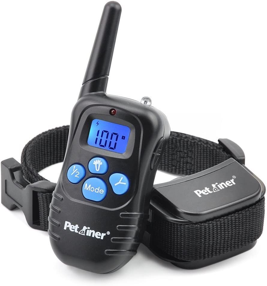 Petrainer PET998DRB1 Dog Training Collar Rechargeable and Rainproof 330 yd Remote Dog Training Collar with Beep