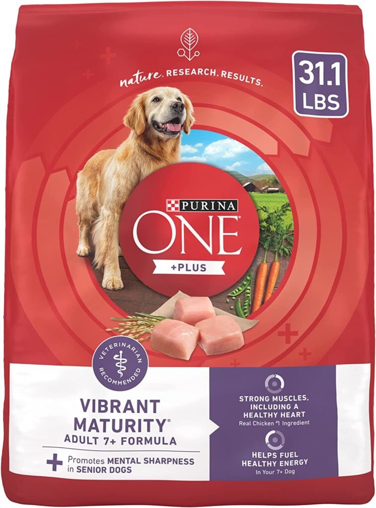 Purina ONE High Protein Dry Senior Dog Food Plus Vibrant Maturity Adult 7 Plus Formula
