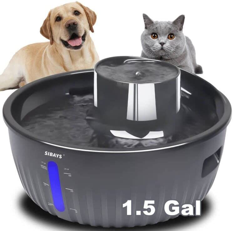 SIBAYS Dog Water Fountain Review: A Spacious and Reliable Water Dispenser for Large Dogs