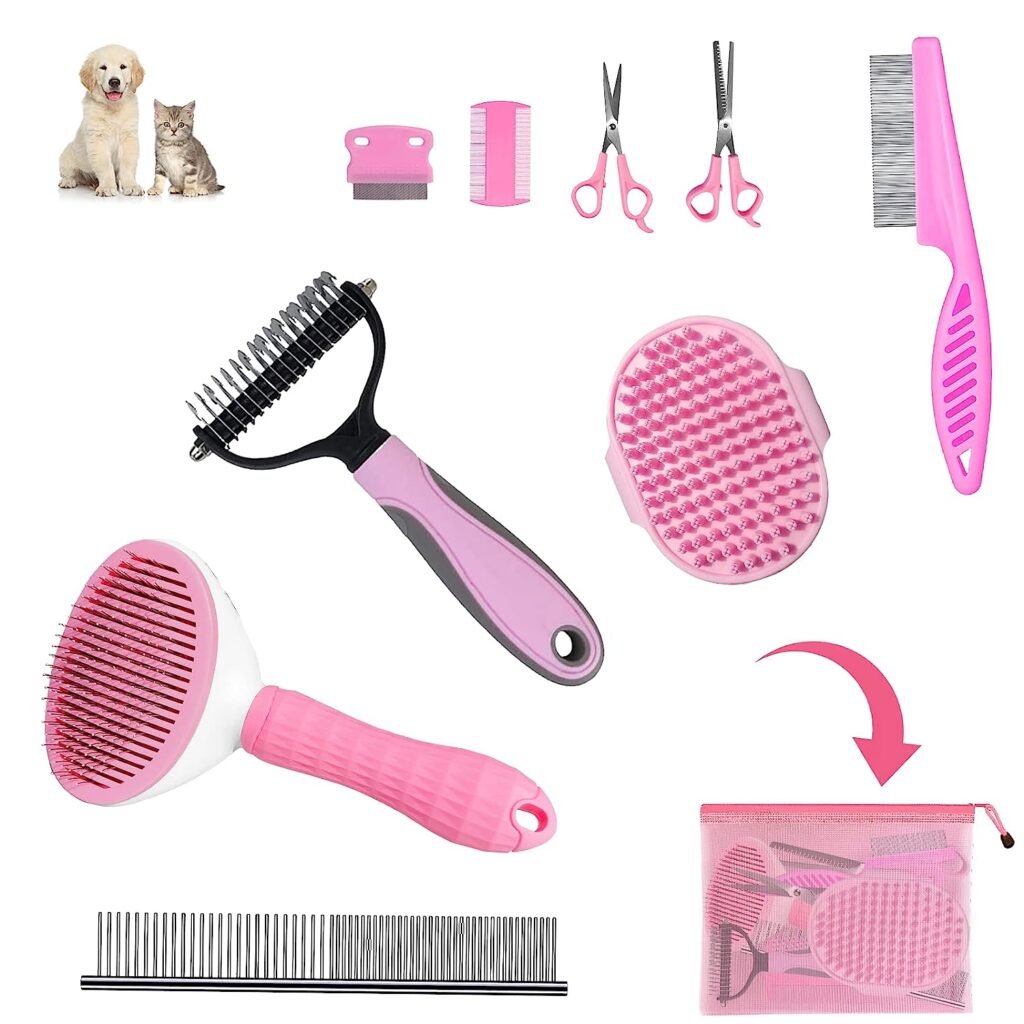 Aiolpy Ultimate Dog Grooming Brush Shedding Kit - A Complete and Effective Grooming Solution for Shedding Dogs

