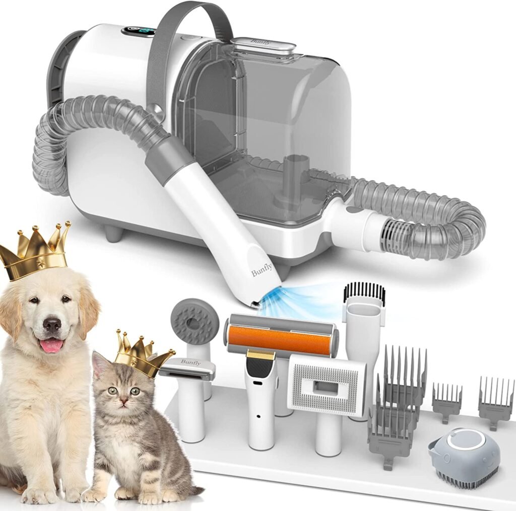Bunfly Pet Clipper Grooming Kit and Vacuum - A Comprehensive Solution for Pet Hair Removal