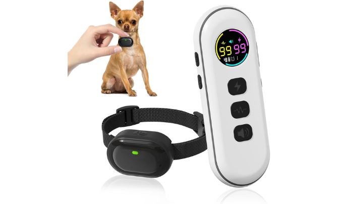 Chupolik Ultra-Small Anti Bark Collar – Best Lightweight Bark Collar for Small Dogs (5-15 lbs)