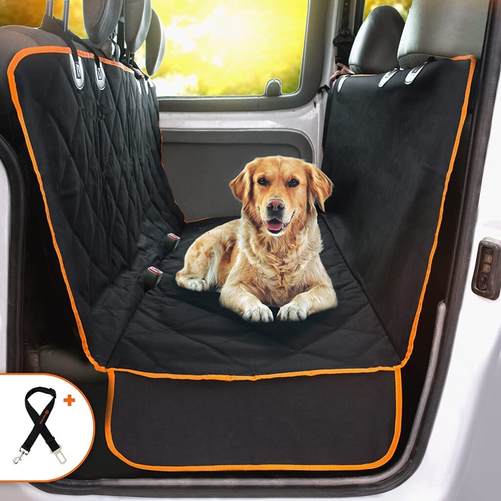 Doggie World Dog Car Seat Cover for Back Seat - The Best Durable, Nonslip, and Waterproof Dog Seat Cover for Cars & SUVs