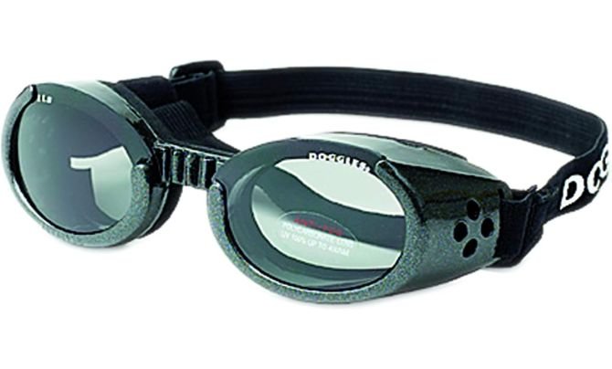 Doggles ILS Metallic Black – Large Dog Sunglasses