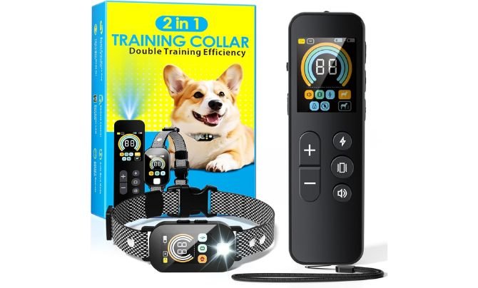 Fatjopet 2-in-1 Dog Bark Collar with Remote – Advanced Training Solution for All Dog Sizes