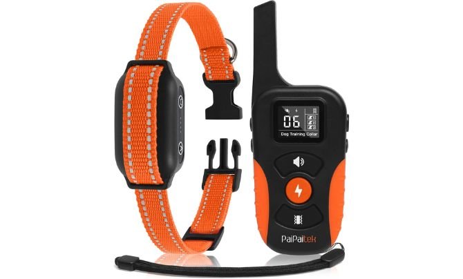 PaiPaitek Bark Activated Shock Collar with Remote – Best Dog Bark Collar with Remote for Medium & Large Breeds