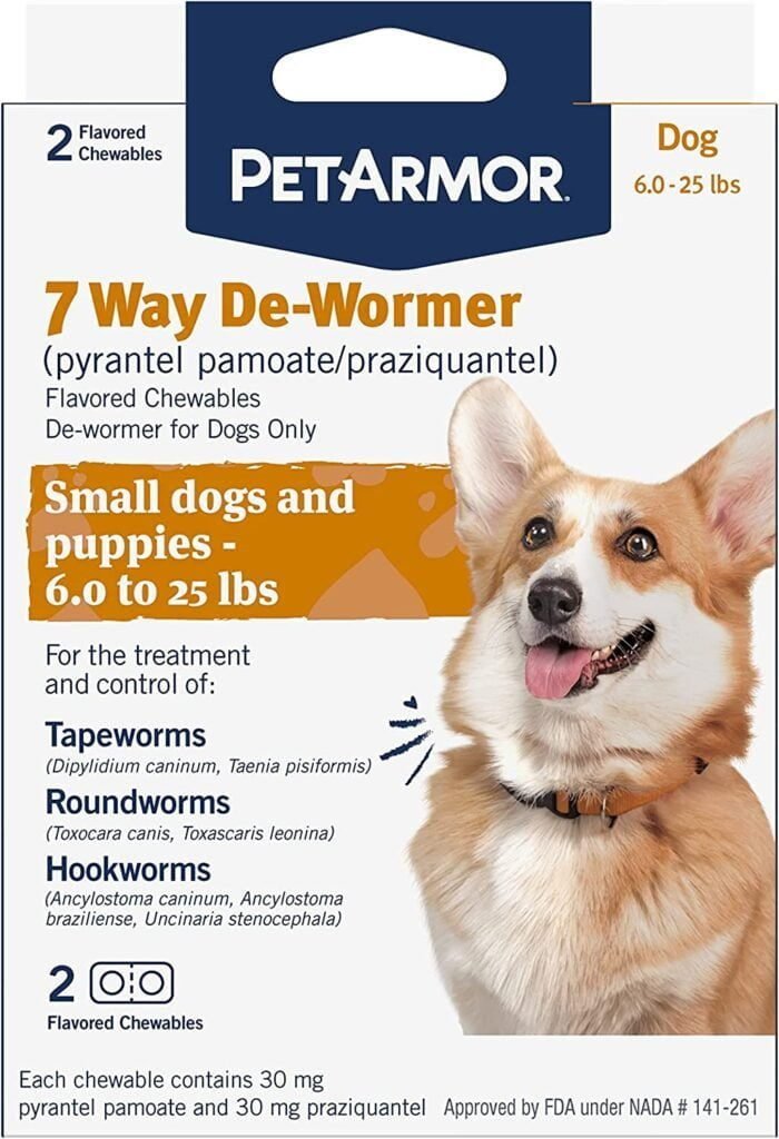 PetArmor 7 Way De-Wormer for Dogs - The Best Dog Dewormer for Comprehensive Parasite Control