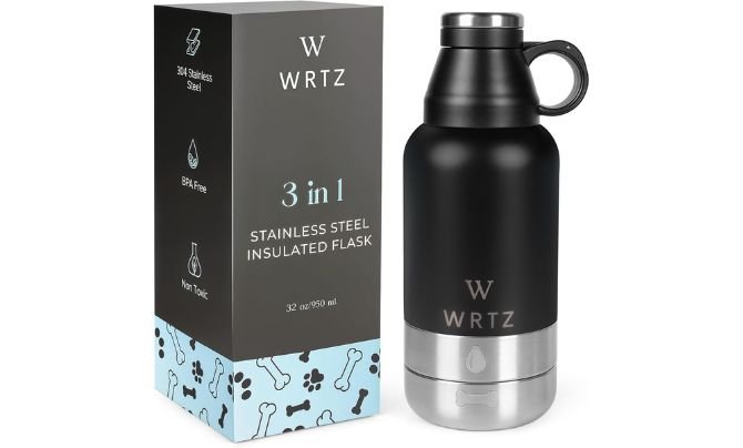 WRTZ Dog Water Bottle Review – Best Stainless Steel Insulated Dog Water Bottle for Travel