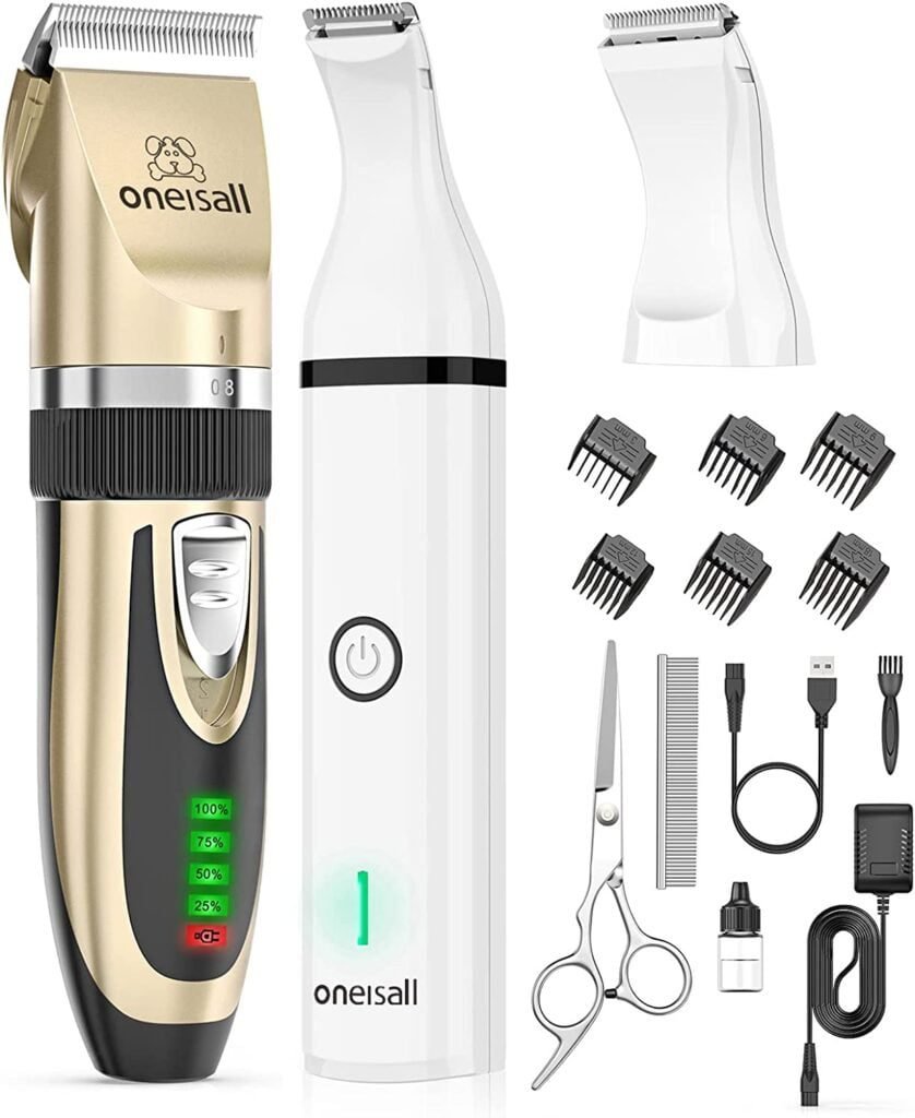 oneisall Dog Clippers and Dog Paw Trimmer Kit - A Versatile Grooming Solution for Small Dogs