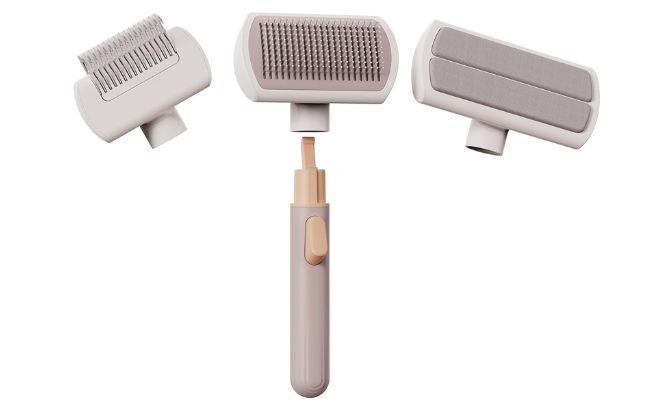 VOOCOO Self‑Cleaning Slicker Brush